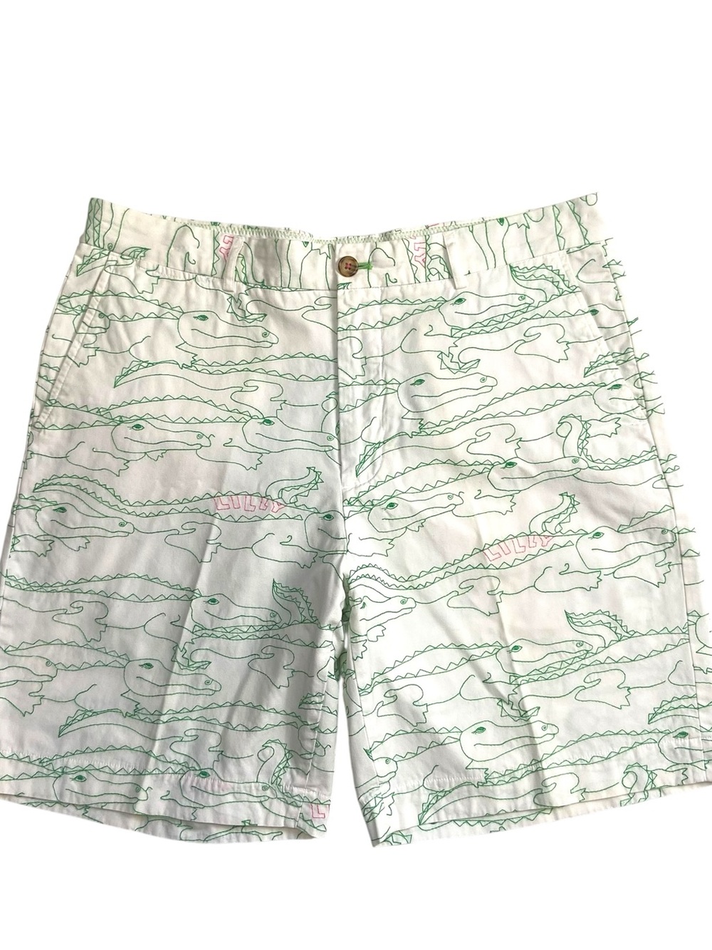 Men’s Lilly Pulitzer Everglades Short Alligator Embroidered 36 Bermuda